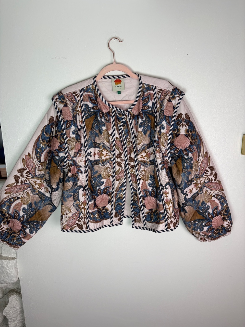 Farm Rio Quilted Floral Jacket (XL)